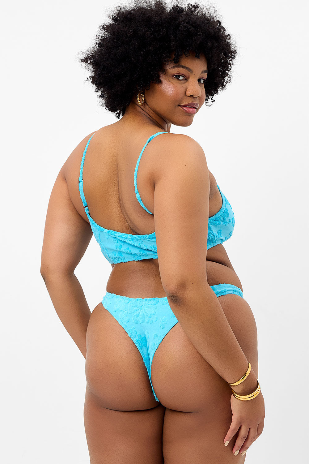 Alternative view of Boots Terry Skimpy Bikini Bottom - Blue Isle