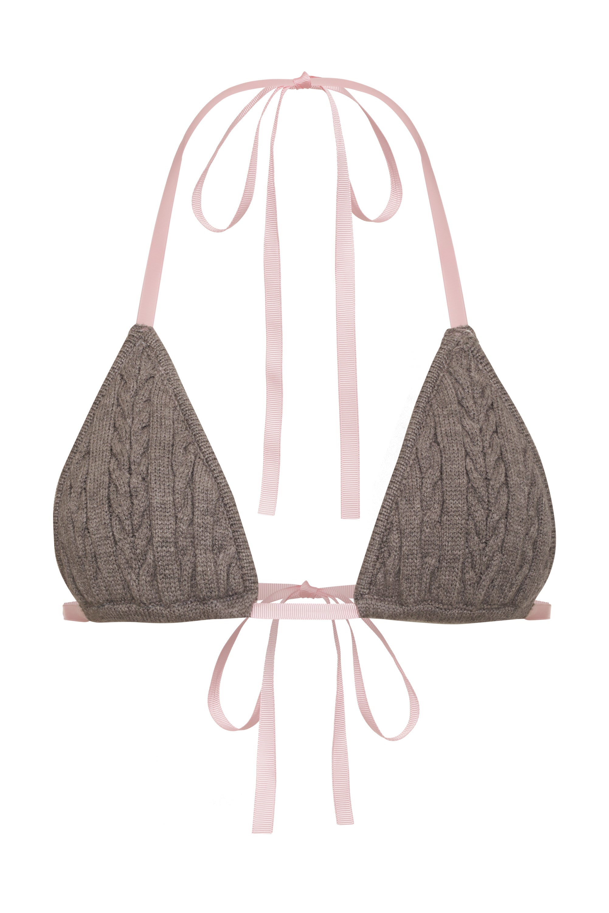 Alternative view of Caleb Cable Cloud Knit Top - Dark Pearl