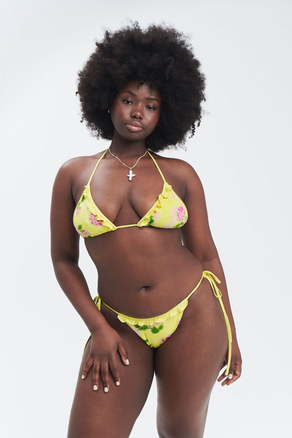 Camilla Floral String Bikini Bottom - Mojito - Image 5