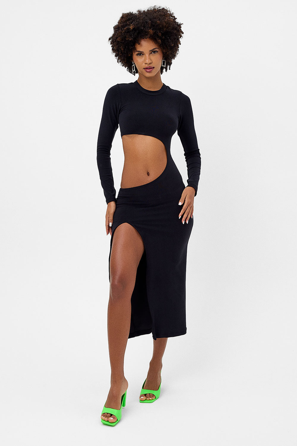 Alternative view of Carolina Terry Midi Dress - Black