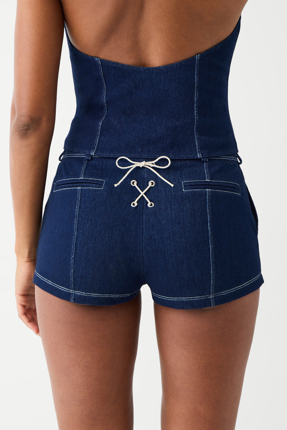 Alternative view of Mary Denim Mini Short - Blue Denim