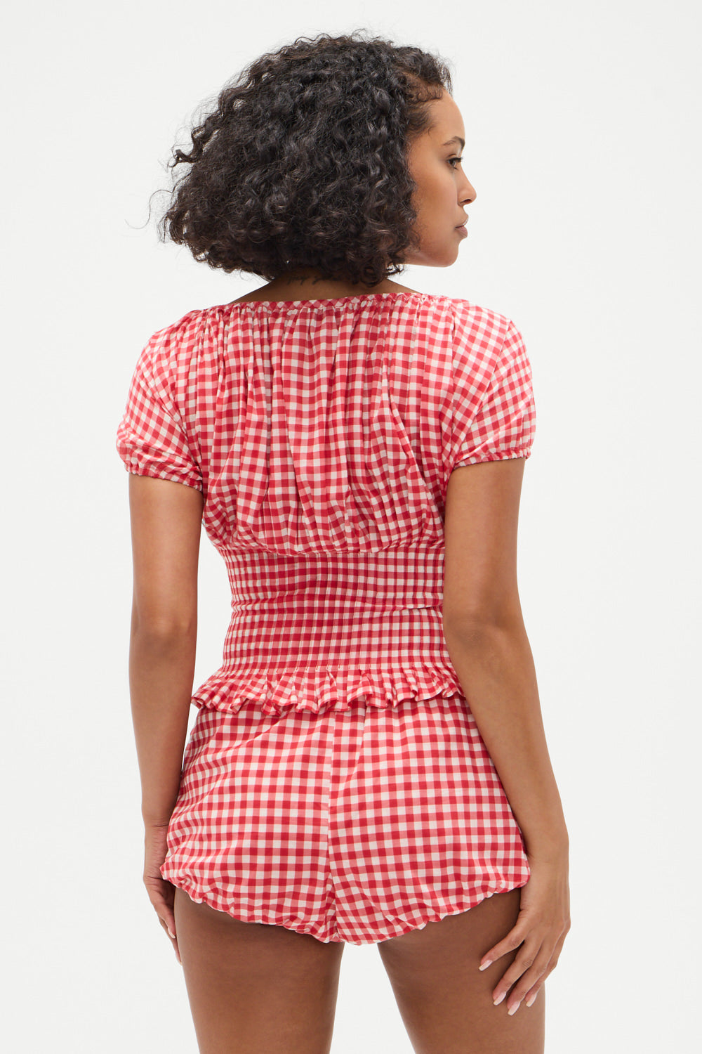 Alternative view of Cider Gingham Blouse - Cherry Gingham
