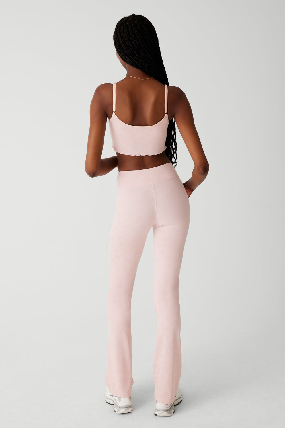 Clementine Low Waist Flare Legging - Pink Petals - Image 5