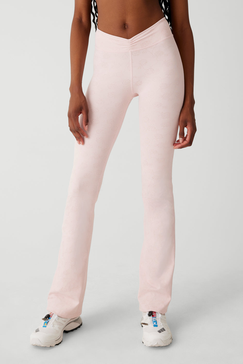 Clementine Low Waist Flare Legging - Pink Petals - Image 3