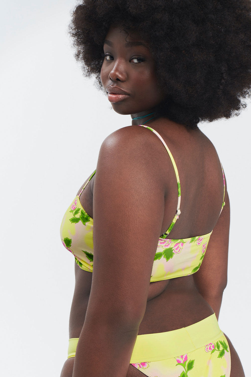 Cleo Floral Bralette Bikini Top - Mojito - Image 3
