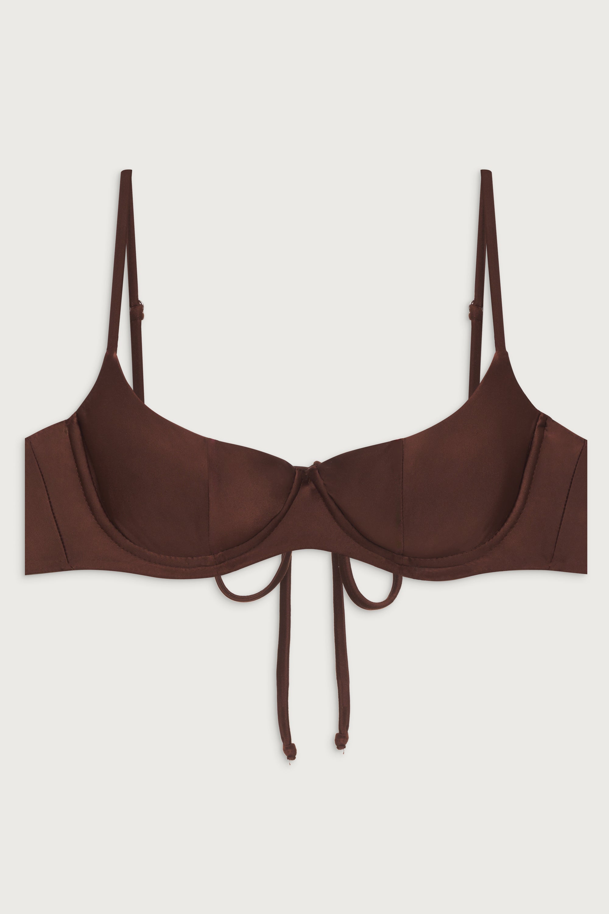 Alternative view of Cola Underwire Balconette Bikini Top - Cinnamon