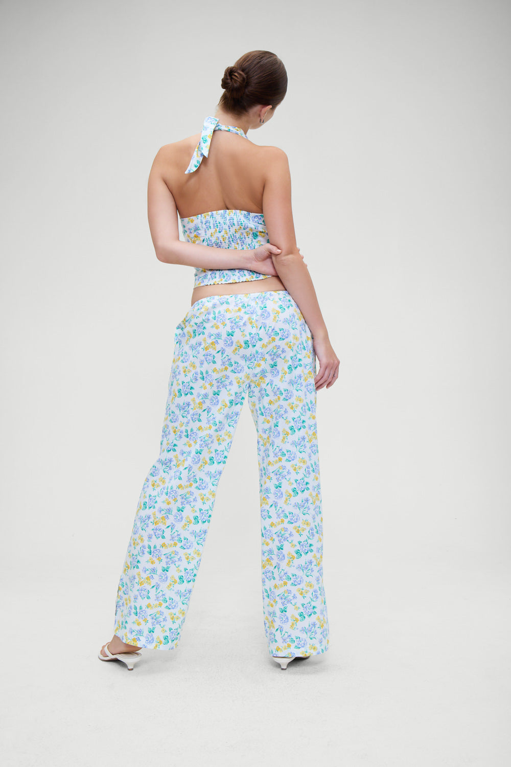 Alternative view of Cottage Halter Top - Coastal Floral