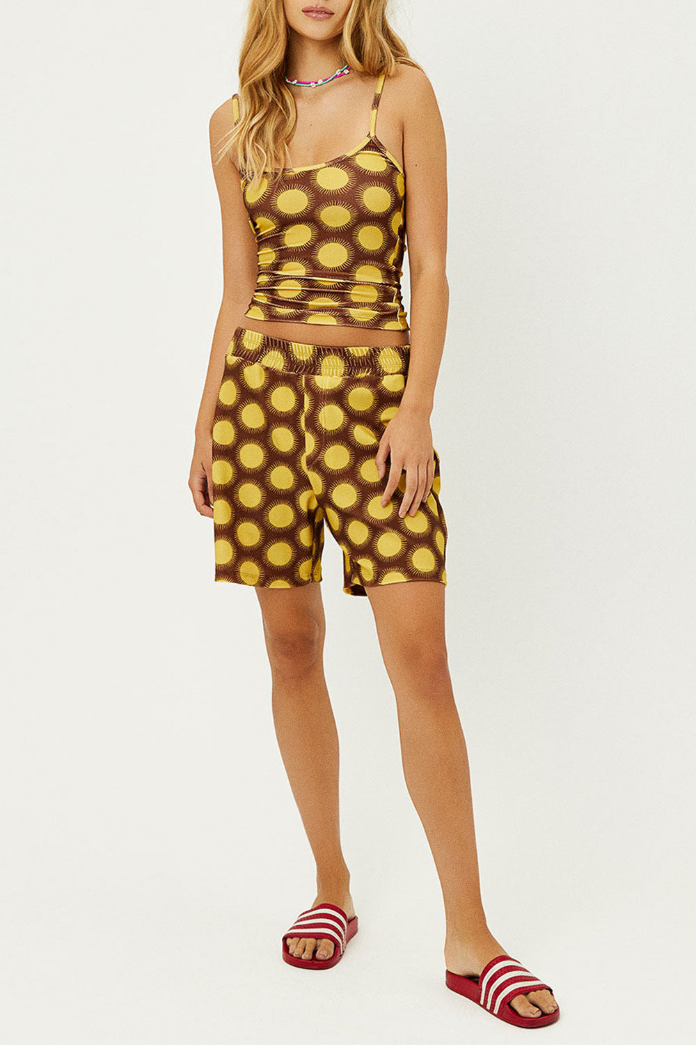 Fifi Terry High Waist Shorts - Golden - Image 5