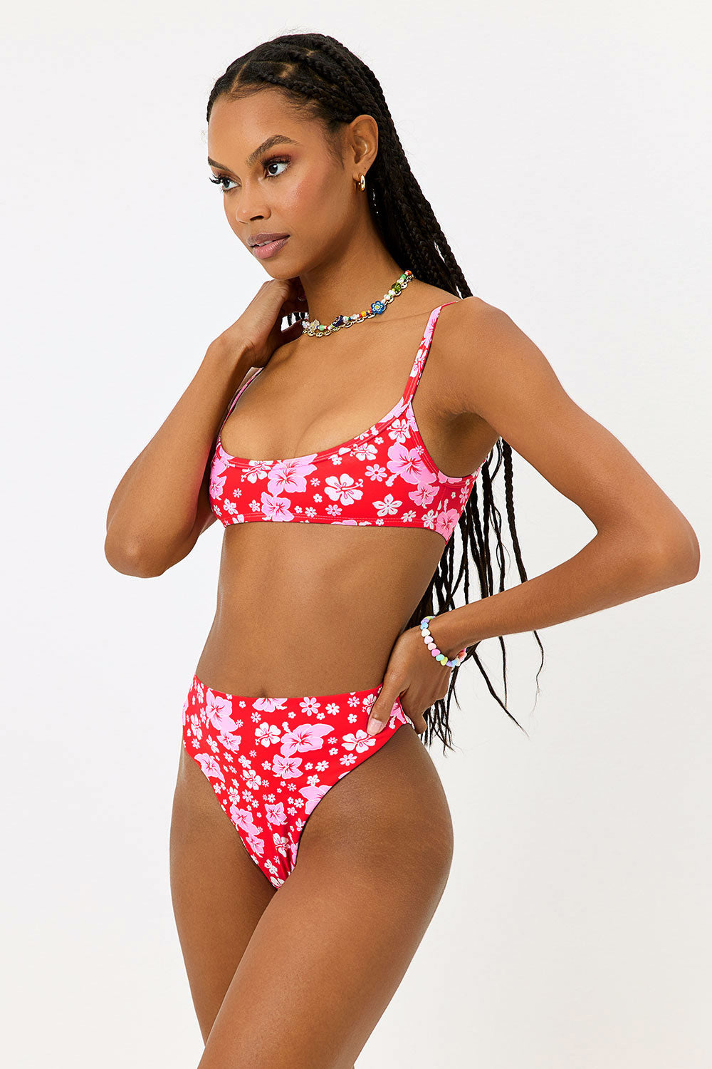 Dallas Floral Bralette Bikini Top - Coconut Girl - Image 3