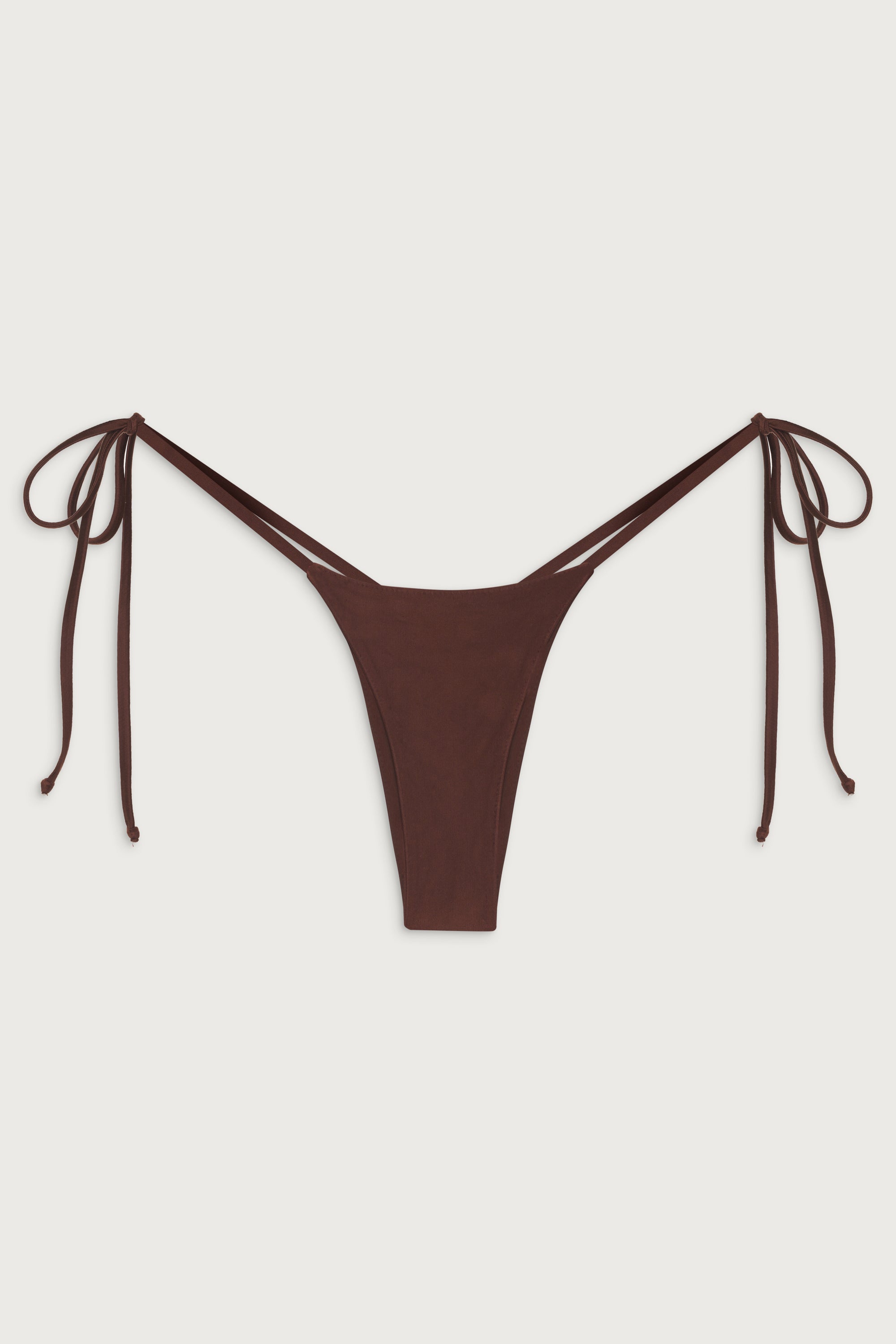 Alternative view of Divine Tie Side Skimpy Bikini Bottom - Cinnamon