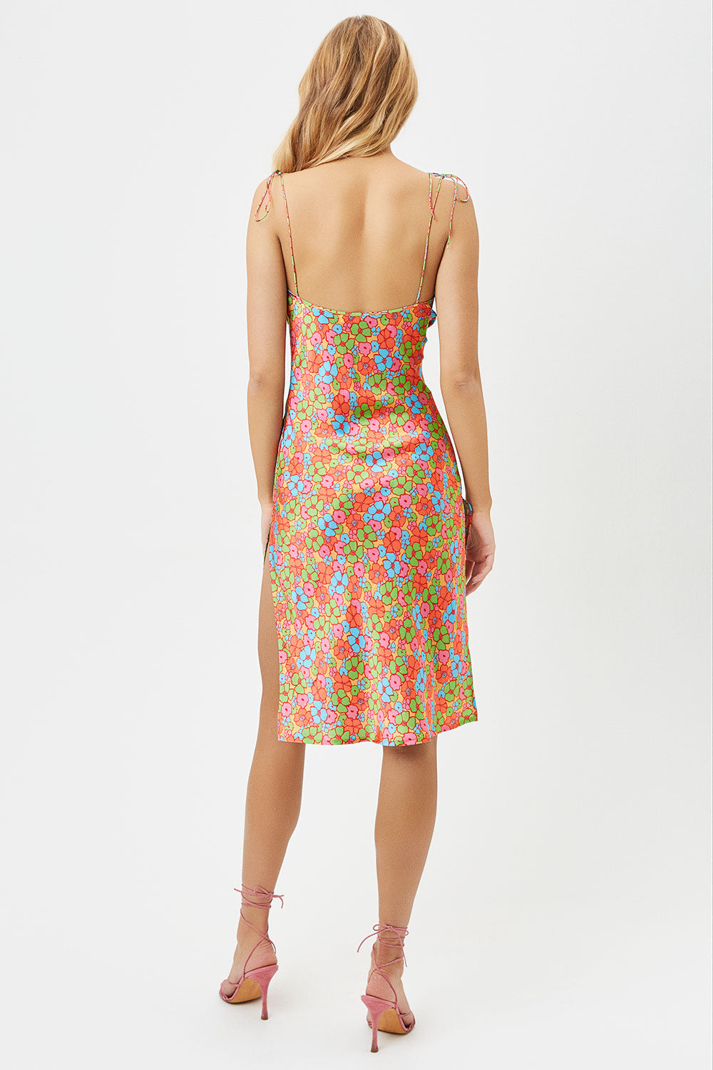 Alternative view of Doll Face Silk Dress - Groovy