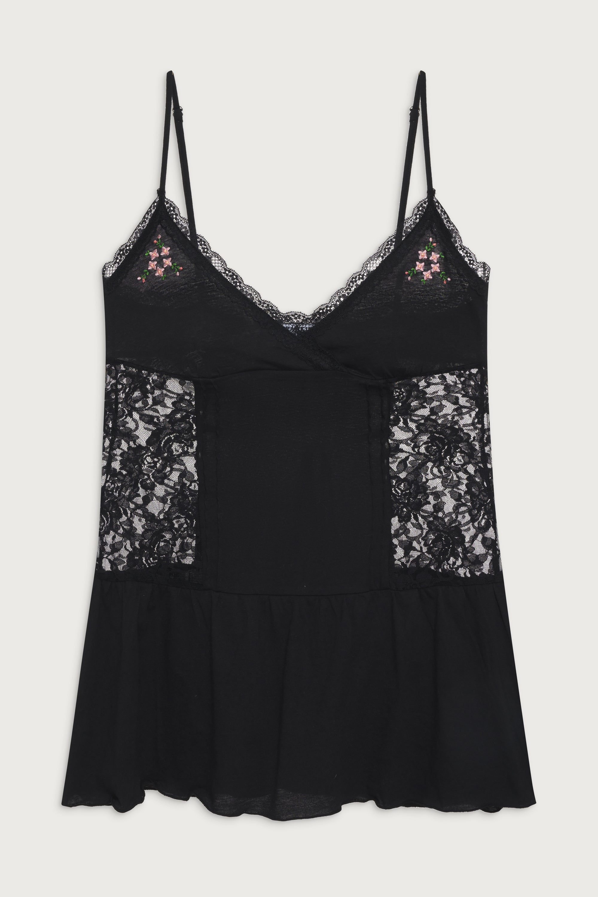 Alternative view of Donna Embroidered Mini Dress - Black