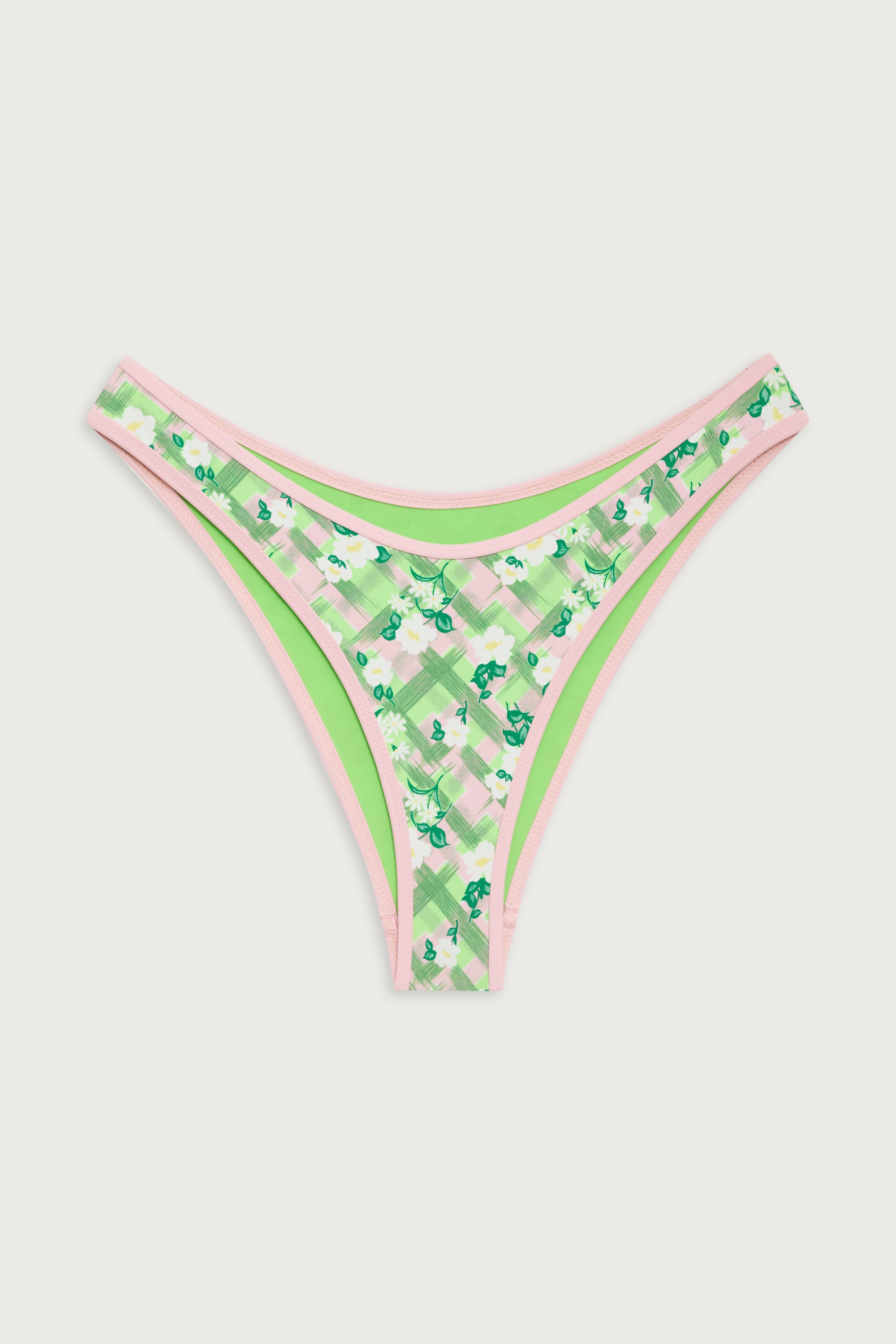 Dove Plaid Classic Bikini Bottom - Baby Daisy - Image 3