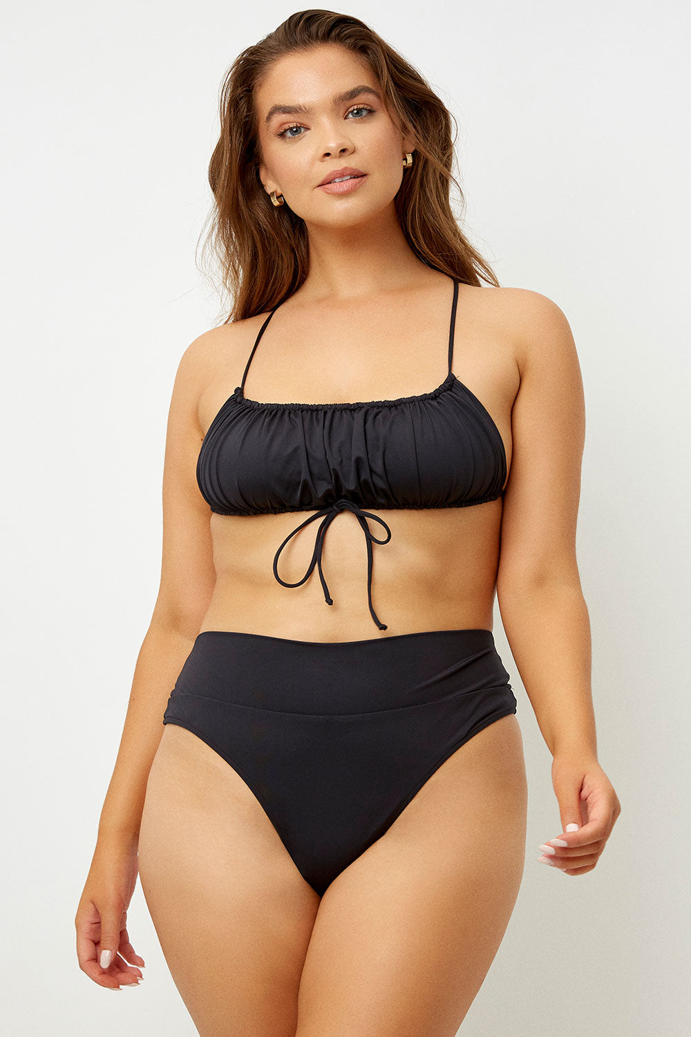 Alternative view of Dreamy Bandeau Bikini Top - Black