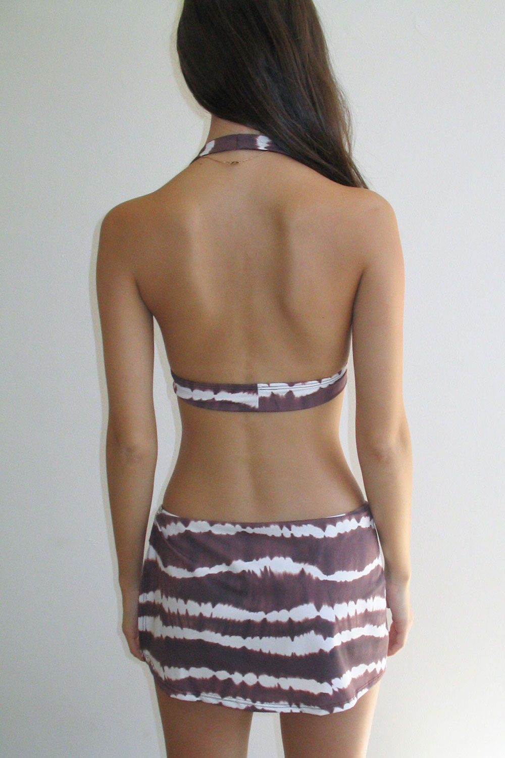 Edie Halter Tie Dye Bikini Top - Taro Tie Dye - Image 2