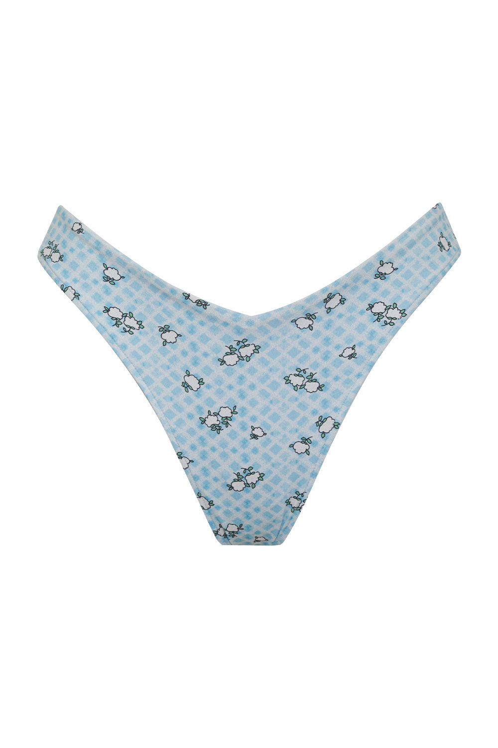 Alternative view of Enzo Gingham Cheeky Bikini Bottom - Posie