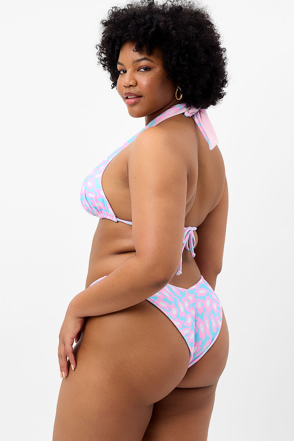 Alternative view of Enzo Terry Cheeky Bikini Bottom - Daisy Dream