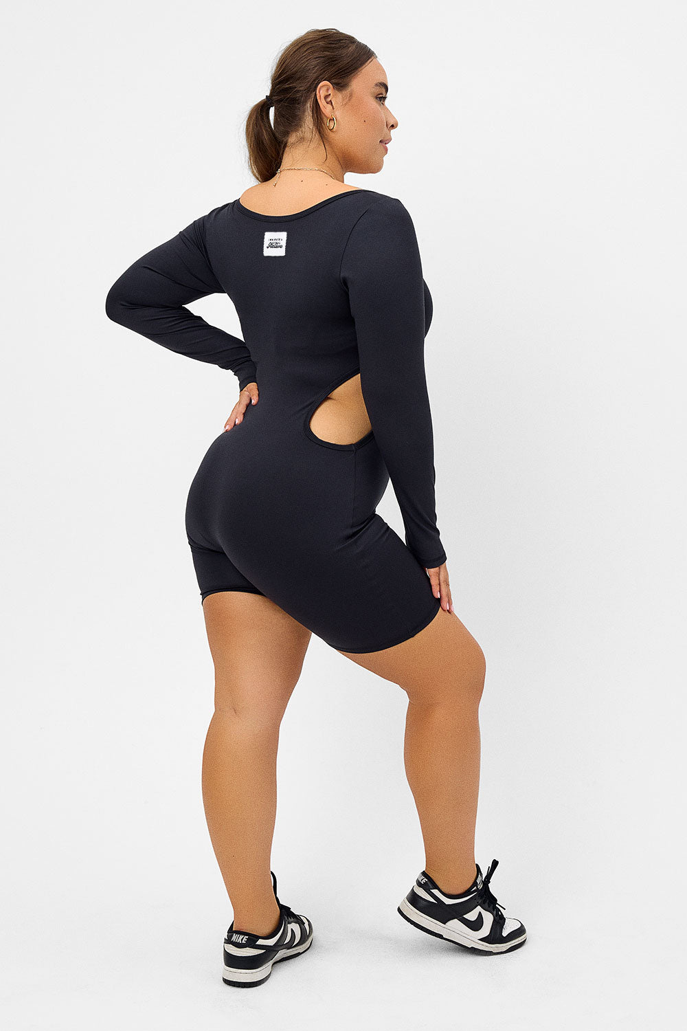 Felix Long Sleeve Bodysuit - Black - Image 4