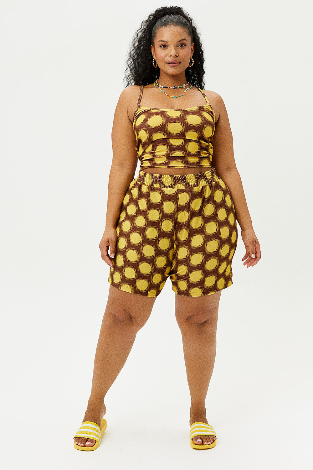 Fifi Terry High Waist Shorts - Golden - Image 3