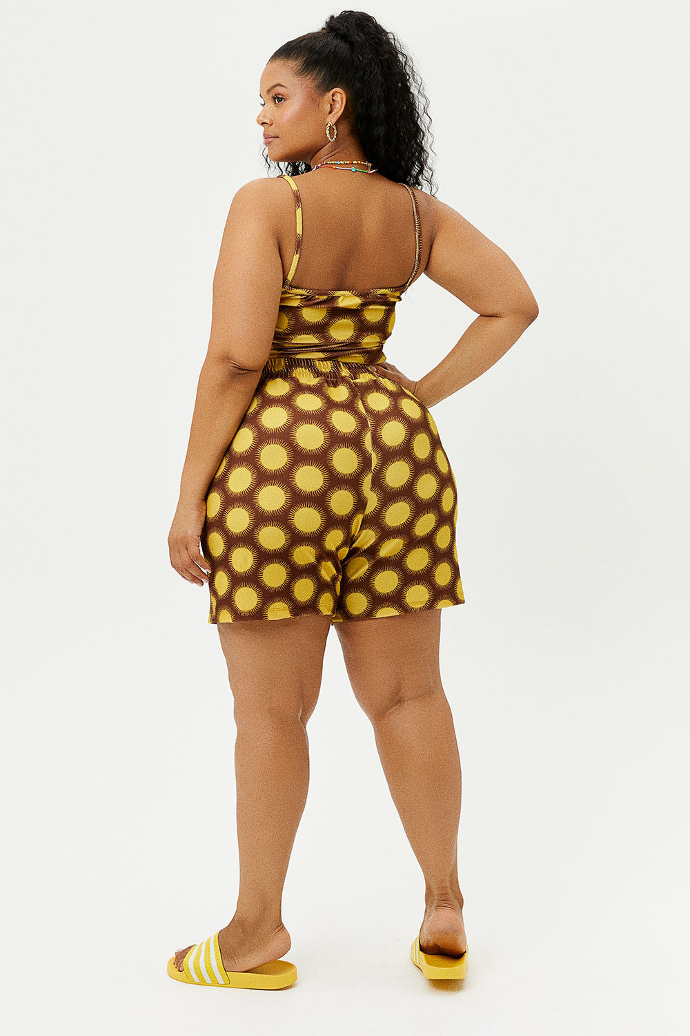 Fifi Terry High Waist Shorts - Golden - Image 4