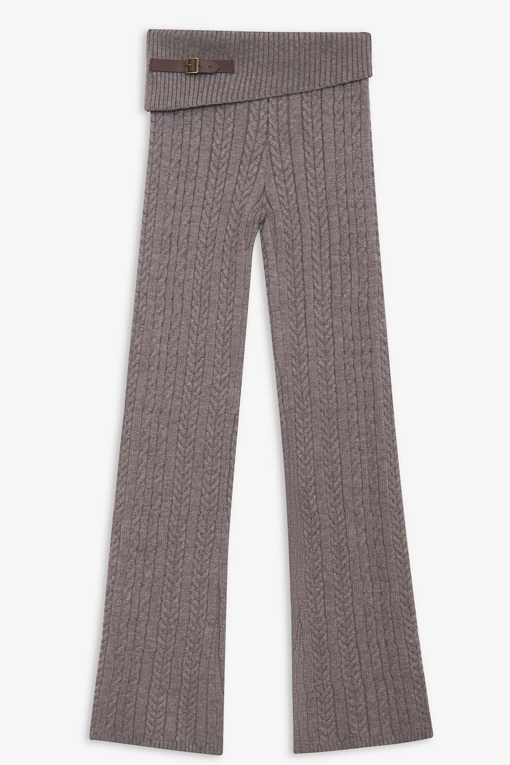 Alternative view of Fleur Cable Cloud Knit Pant - Dark Pearl