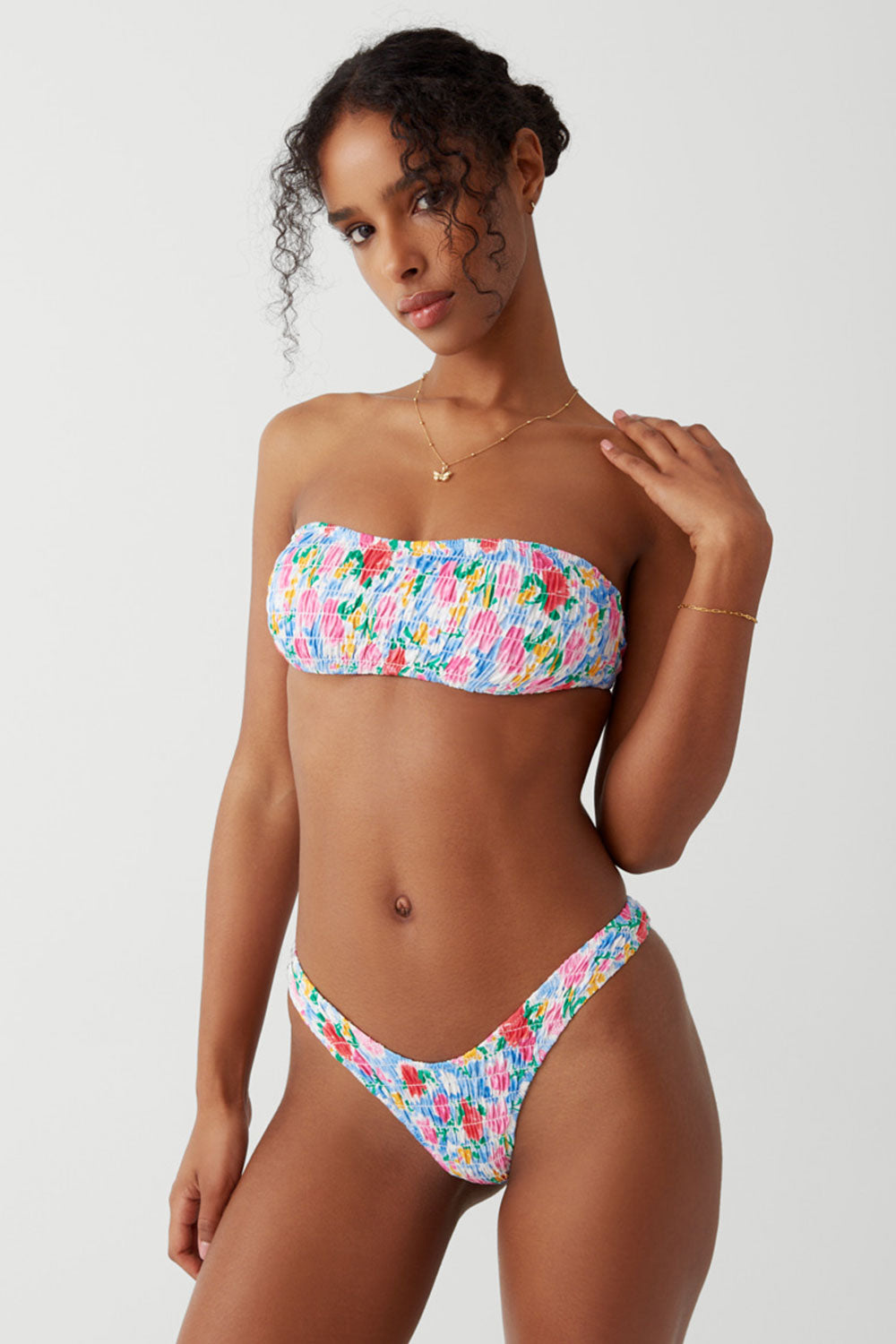 Alternative view of Full Moon Micro Bikini Bottom - Painted Petals