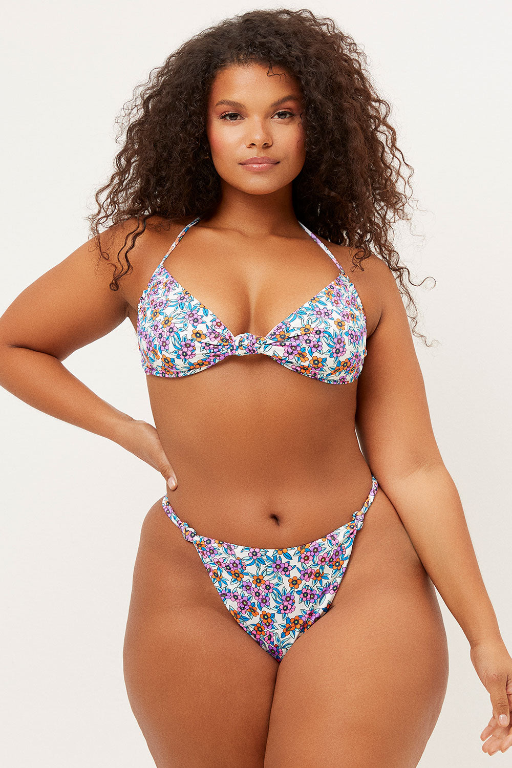 Alternative view of Gabe Halter String Bikini Top - Flower Farm
