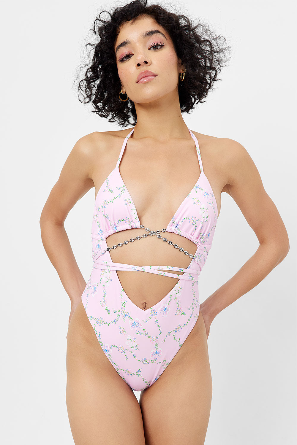 Alternative view of Gemma Floral Wrap One Piece Swimsuit - Fairytale
