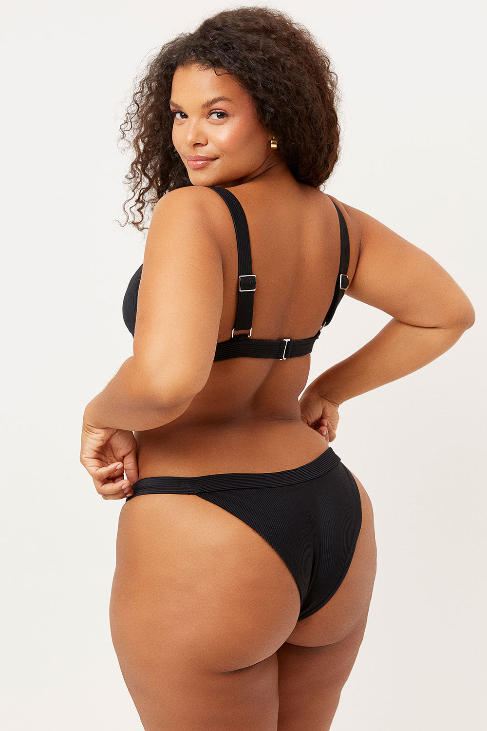 Alternative view of Grace Cheeky Bikini Bottom - Black