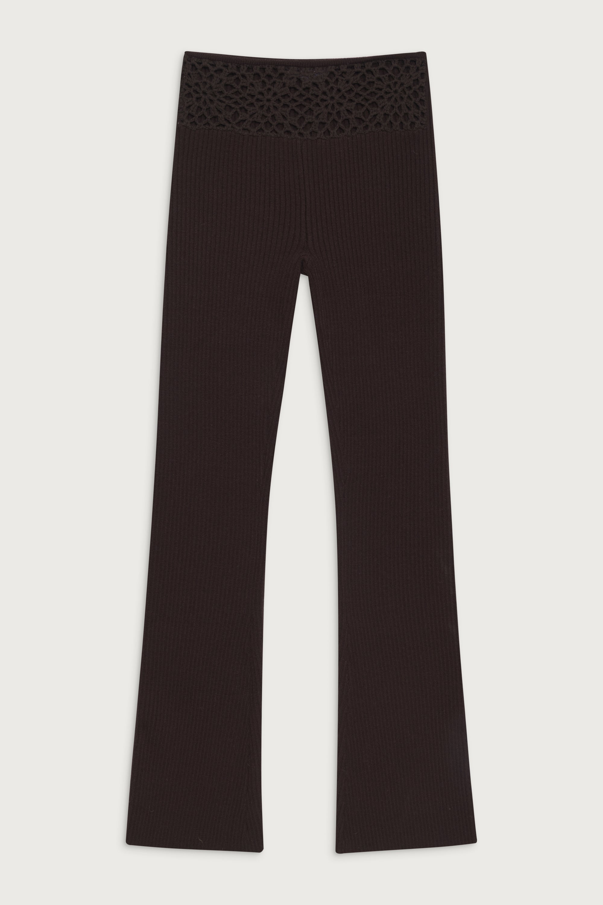 Alternative view of Heaven Ribbed Cloud Knit Pant - Bourbon
