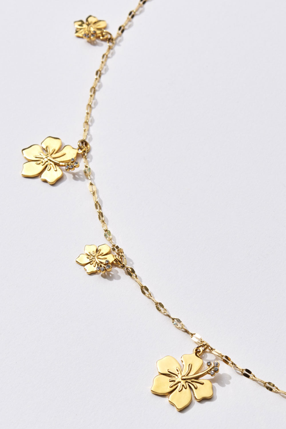Hibiscus Belly Chain - Gold - Image 2
