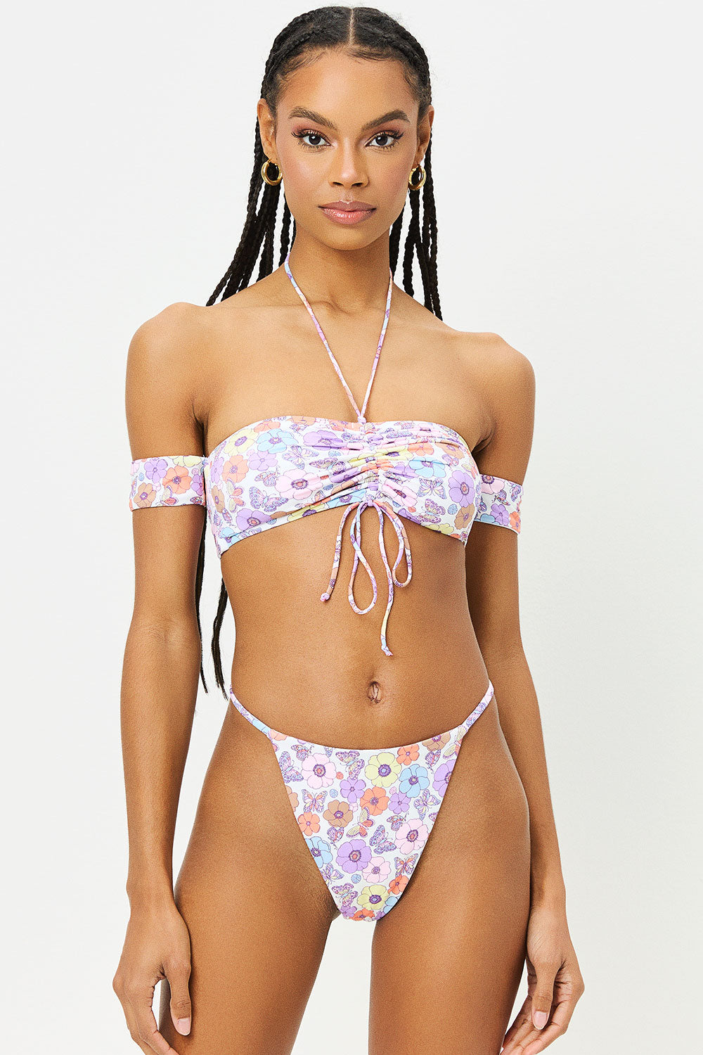 Alternative view of Jagger Thong Bikini Bottom - Mariposa