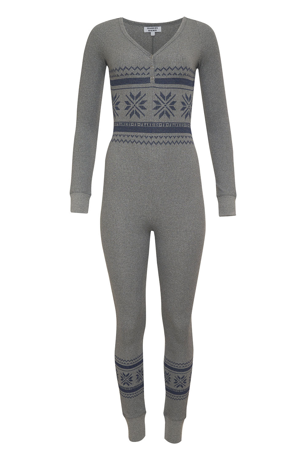 Alternative view of January Waffle Pajama Onesie - Apres Ski