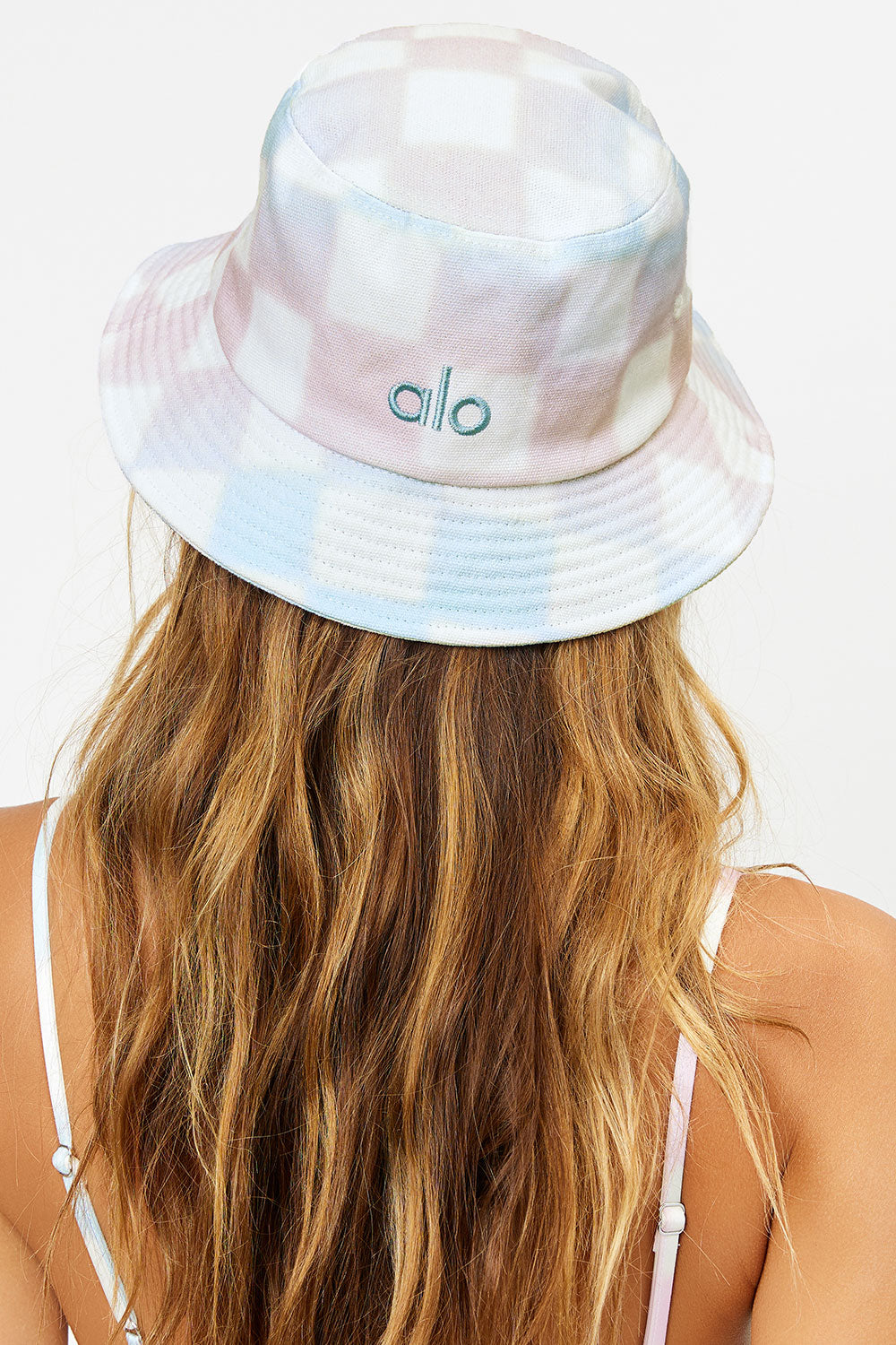Alternative view of Jax Bucket Hat - Pastel Checker