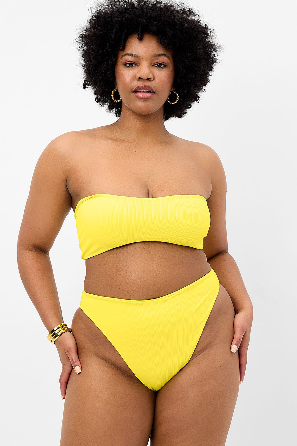 Alternative view of Jean Plissé Bandeau Bikini Top - Pina Colada