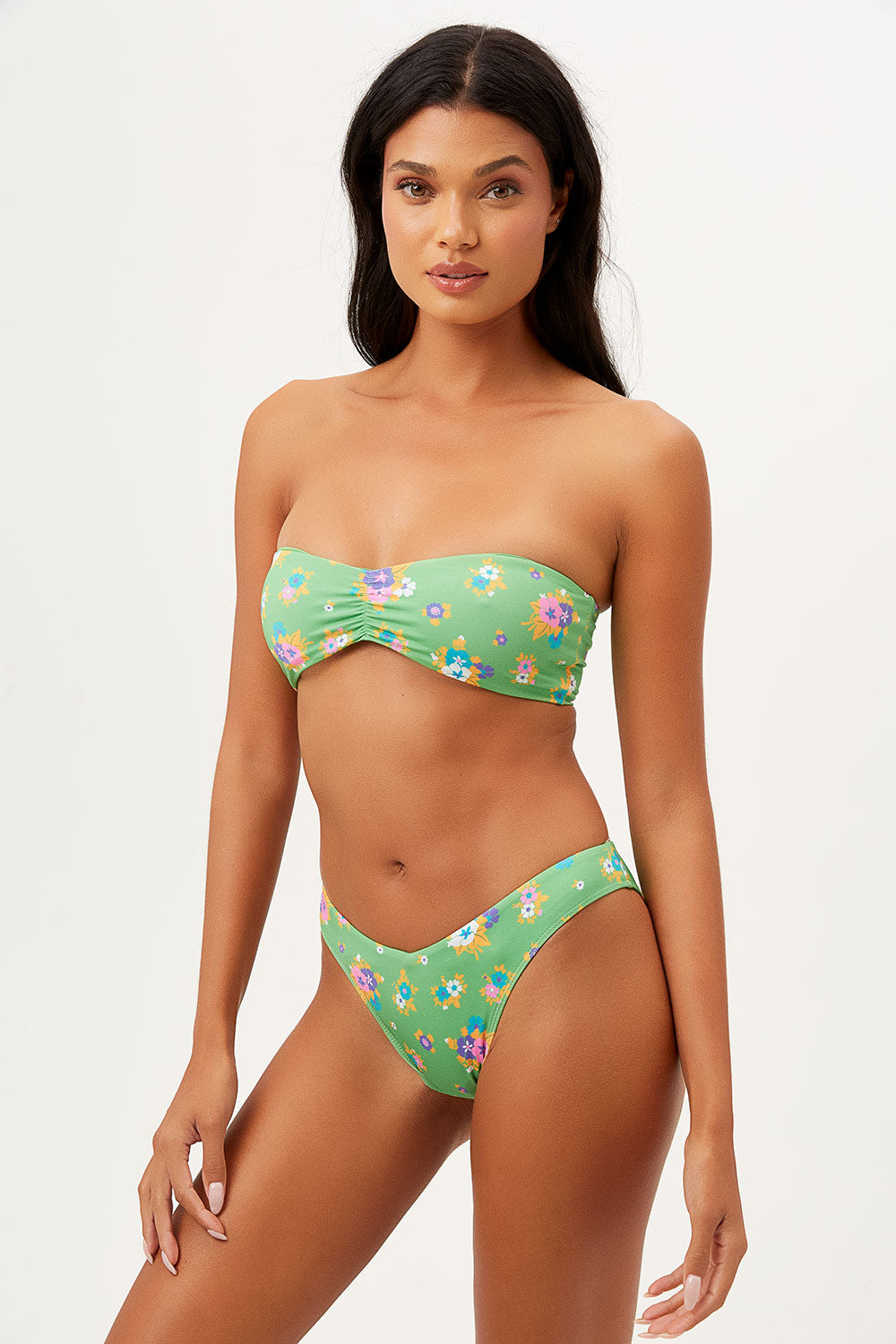 Alternative view of Jeanette Bandeau Strapless Bikini Top - Meadow