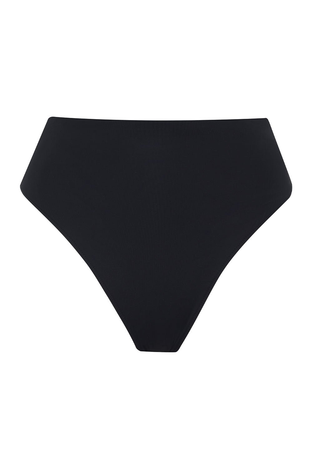 Jenna High Waist Bikini Bottom - Black - Image 5