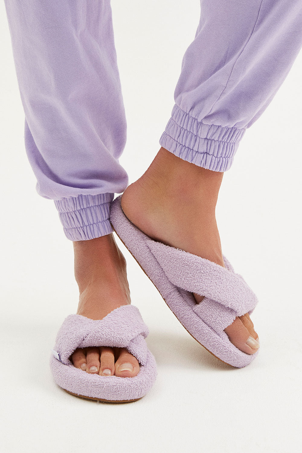 Juna Terry Slide Sandal - Lilac - Image 2