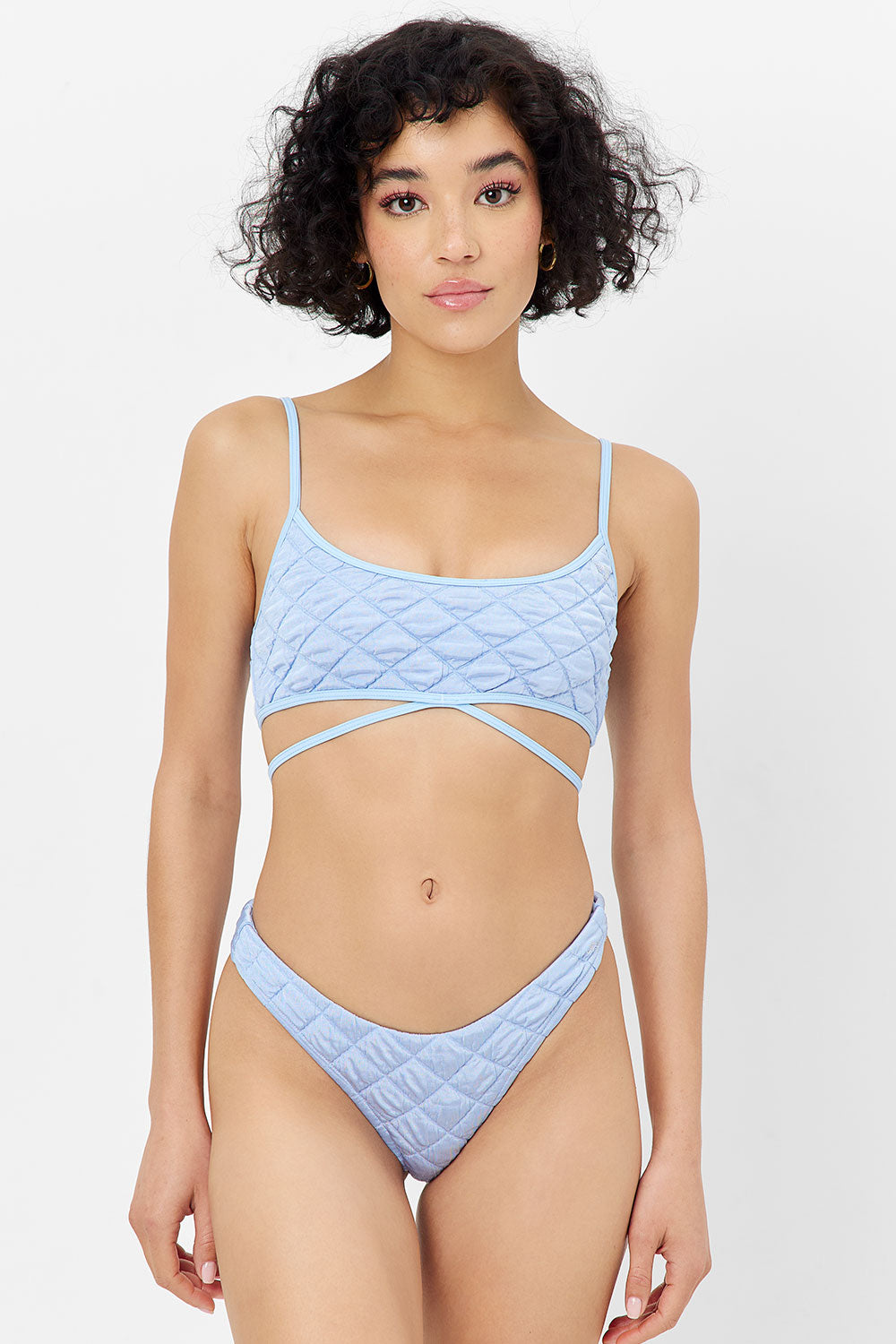 Katarina Cheeky Bikini Bottom - Baby Blue - Image 5