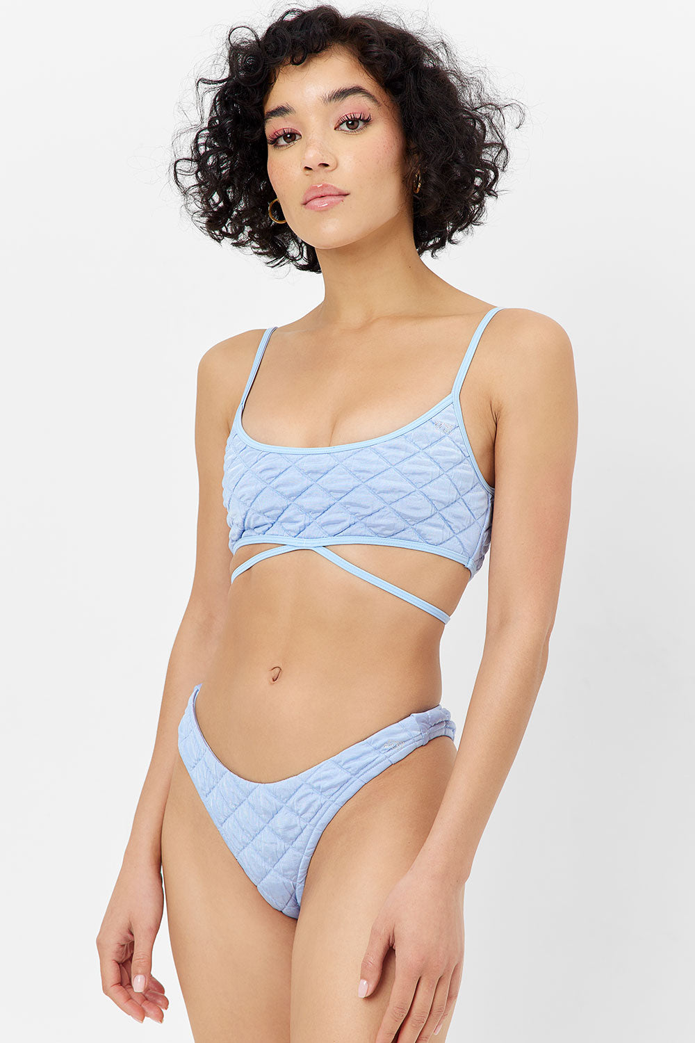 Katarina Cheeky Bikini Bottom - Baby Blue - Image 4