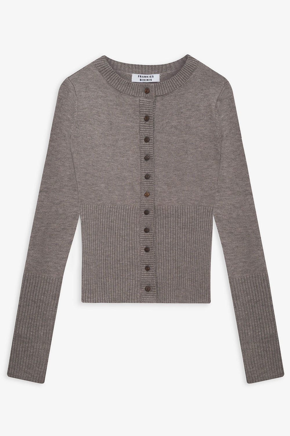 Alternative view of Lenon Cloud Knit Button Up Cardigan - Dark Pearl