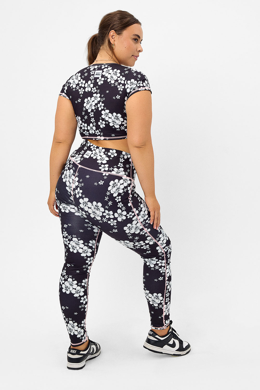 Lively High Waist Floral Legging - Plush Plumeria - Image 4
