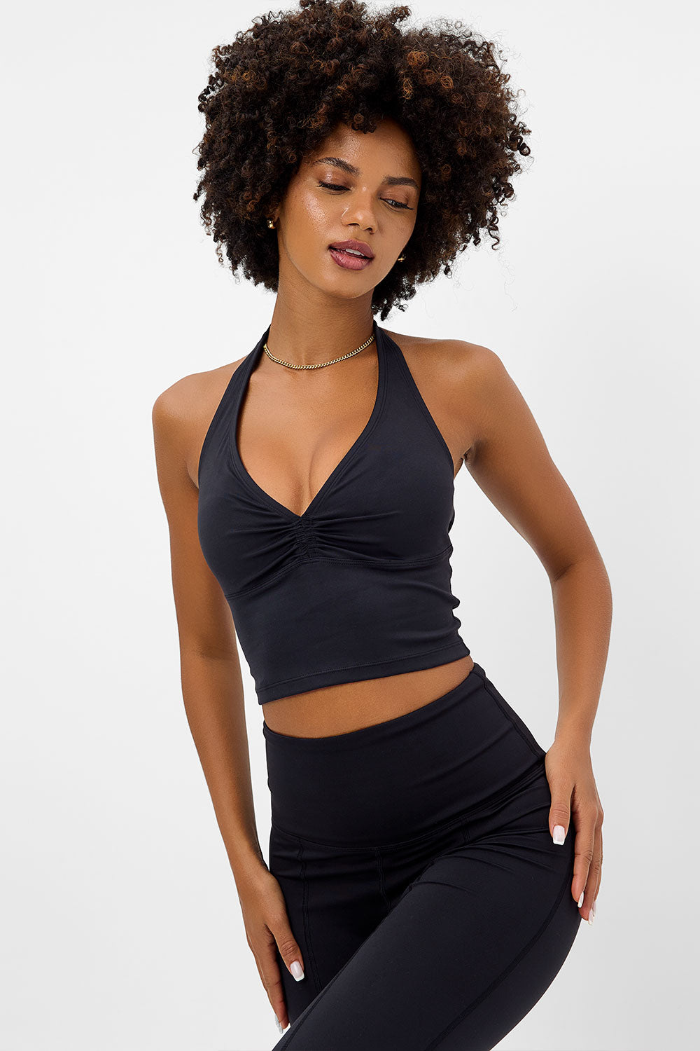 Lively Halter Sports Bra- Black - Image 5