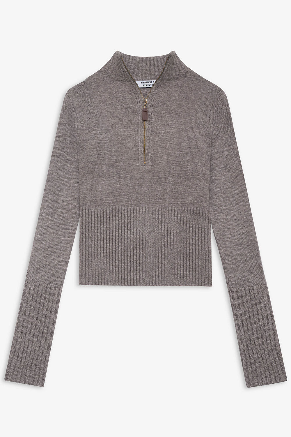 Alternative view of Maverick Cloud Knit Half Zip Sweater - Dark Pearl