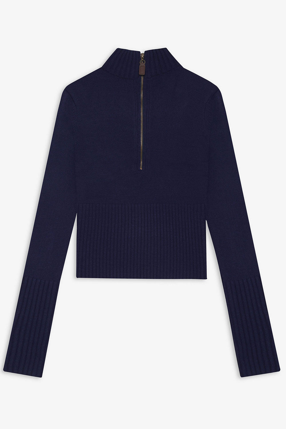 Alternative view of Maverick Cloud Knit Half Zip Sweater - Luna Blue