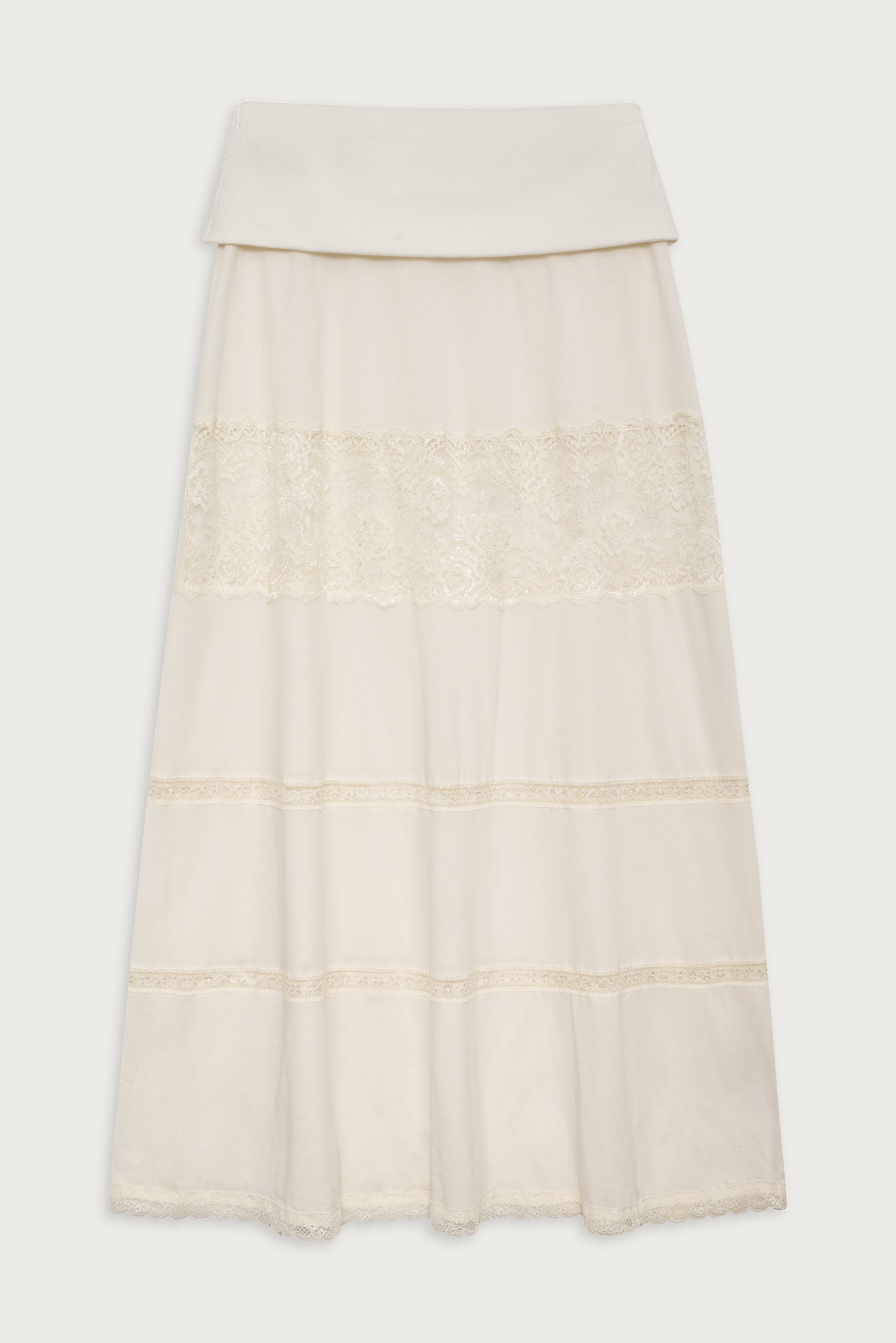Memphis Lace Maxi Skirt - Porcelain - Image 2