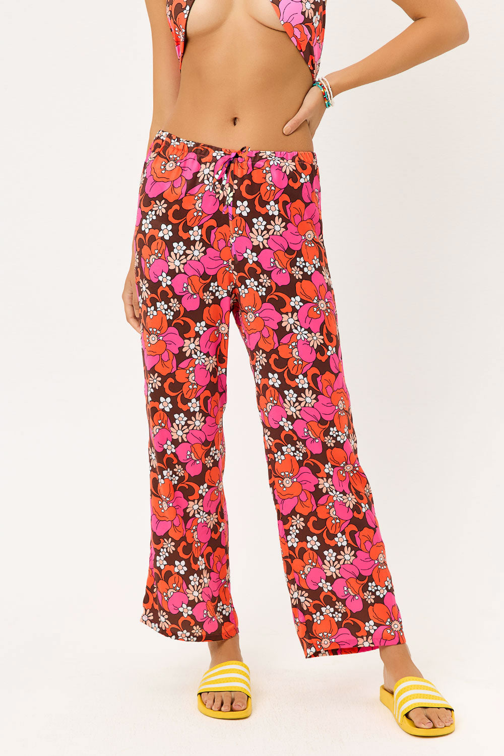 Alternative view of Michelle Low Rise Wide Leg Pants - Tropics