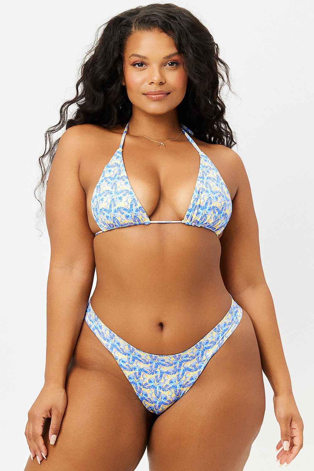 Nick String Triangle Bikini Top - Monarch - Image 3