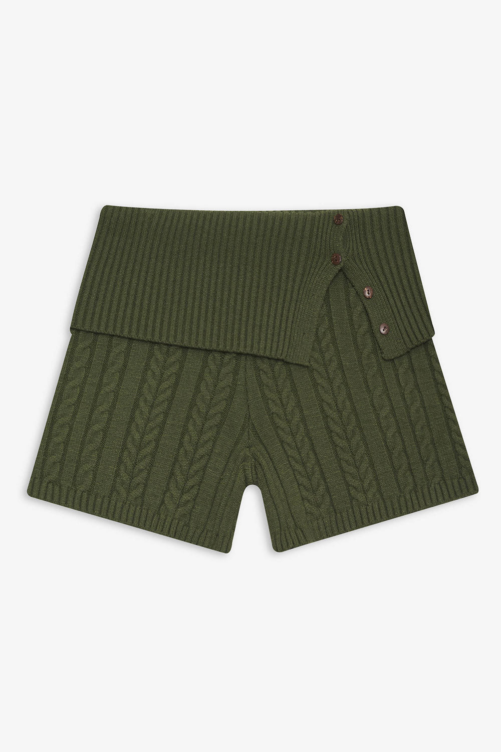 Alternative view of Nolan Cable Cloud Knit Mini Short - Jade Green