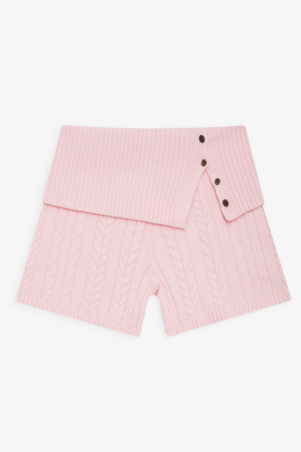 Nolan Cable Cloud Knit Mini Short - Rose Quartz - Image 3